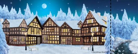 Backdrops: Winter Village 7 Panel 2