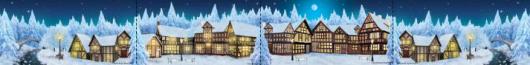 Backdrops: Winter Village 8 Panel