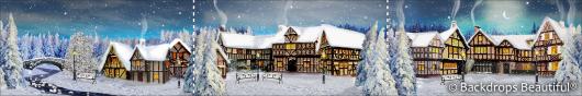 Backdrops: Winter Village 6C Panel